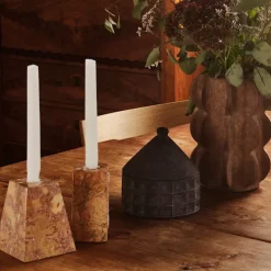 DD Pyramid Candle Holder Set Of Three