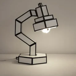 Desk Lamp Recycled Cardboard Cut & Paste