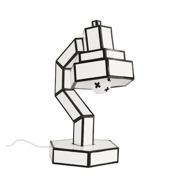 Desk Lamp Recycled Cardboard Cut & Paste