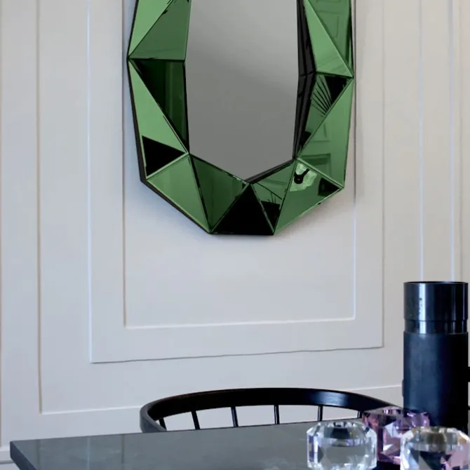 Diamond Large Mirror - Emerald