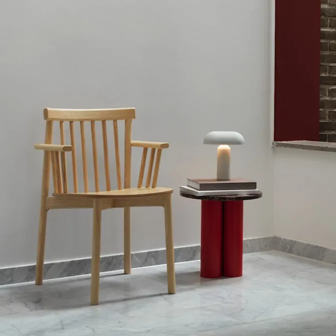 Dit Table Bright Red