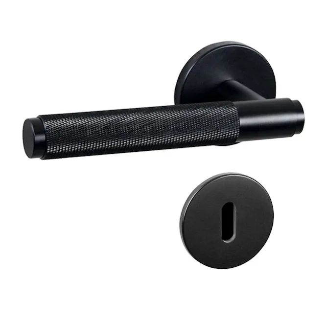 Door Lever Handle & Key Escutcheon Plate