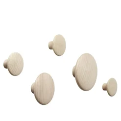 Dots Wood Coat Hanger Set of 5