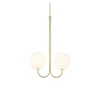 Double Angle Pendant Satin Brass
