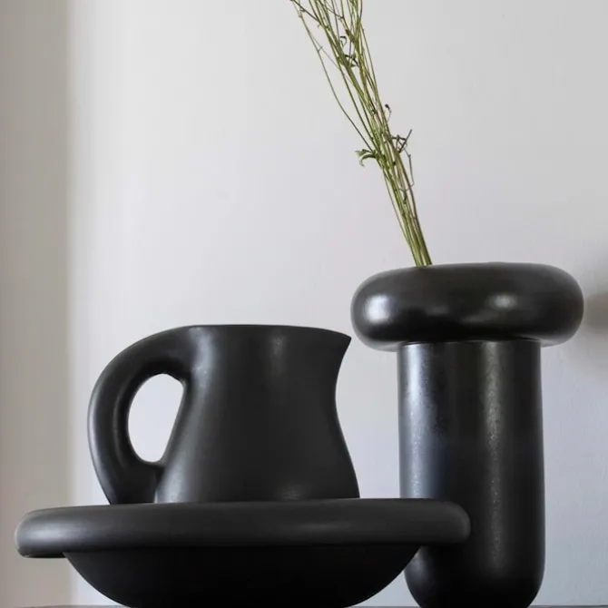Dough Wide Bowl Charcoal