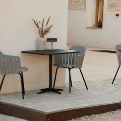 Drop cafebord 75x75 cm Lava Grey