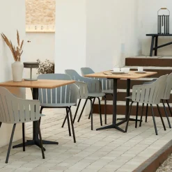 Drop cafebord 130x75 Lava Grey