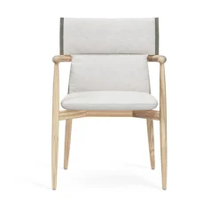E008 Embrace Outdoor Series Chair, Ubehandlet teak