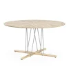 E022 Embrace Outdoor Series Table Ø 140 Cm, Ubehandlet teak