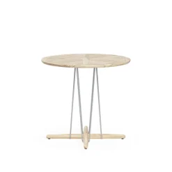 E022 Embrace Outdoor Series Table Ø 140 Cm, Ubehandlet teak