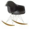 Eames Fiberglass Armchair RAR gyngestol White/Golden Maple
