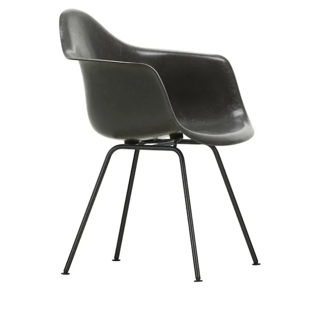 Eames Fiberglass Armchair DAX rammestol Basic Dark