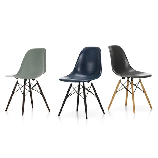 Eames Fiberglass Chair DSW stol Ash Honey Tone