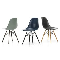 Eames Fiberglass Chair DSW stol Black Maple