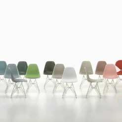Eames Fiberglass Chair DSR stol White
