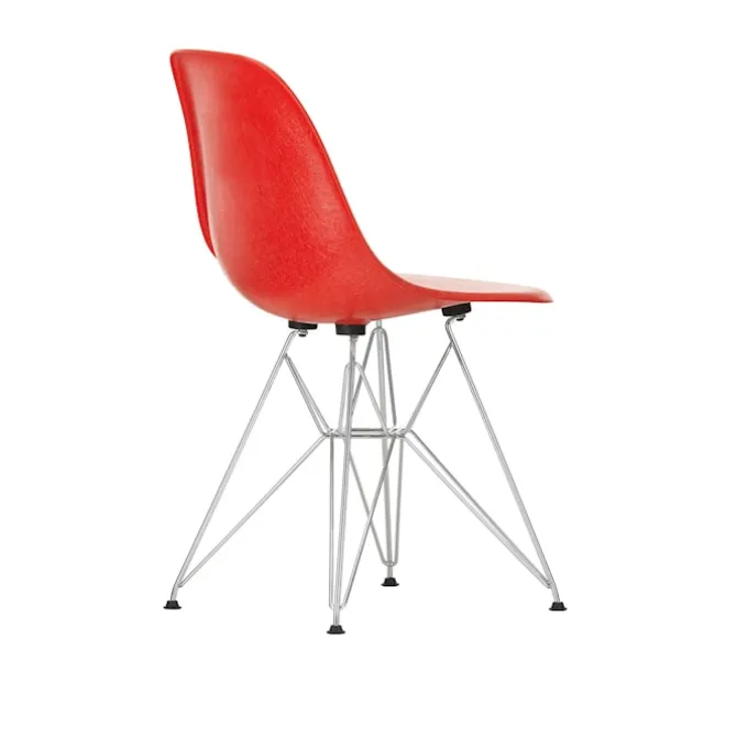 Eames Fiberglass Chair DSR stol White