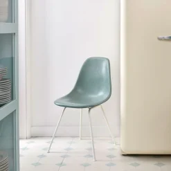 Eames Fiberglass Chair DSX stol Chrome