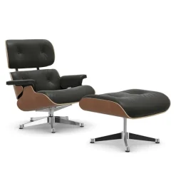 Eames Lounge Chair & Ottoman kirsebærpolert base