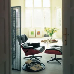 Eames Lounge Chair & Ottoman Santos Palisander Polert Base
