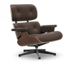 Eames Lounge Chair Black-pigmented Walnut Polished/Black lenestol