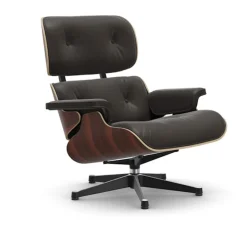 Eames Lounge Chair Santos Palisander Polished/Black lenestol
