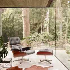 Eames Lounge Chair Santos Palisander Polished/Black lenestol