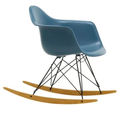 Eames RE Plastic Armchair RAR gyngestol Basic Dark/Golden Maple