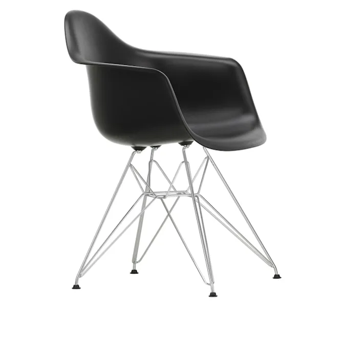 Eames RE Plastic Armchair DAR spisestuestol Chrome
