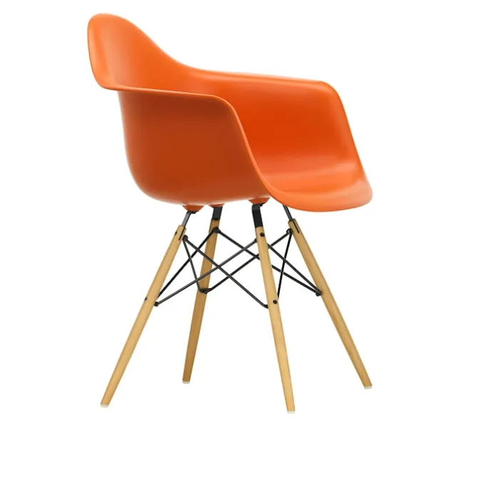 Eames RE Plastic Armchair DAW spisestuestol Ash Honey Tone