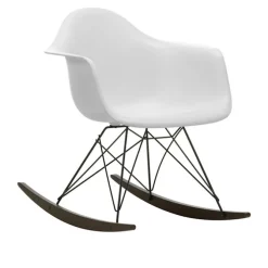 Eames RE Plastic Armchair RAR gyngestol Basic Dark/Dark Maple