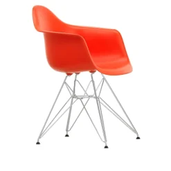 Eames RE Plastic Armchair DAR spisestuestol Chrome