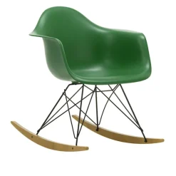 Eames RE Plastic Armchair RAR gyngestol Basic Dark/Golden Maple