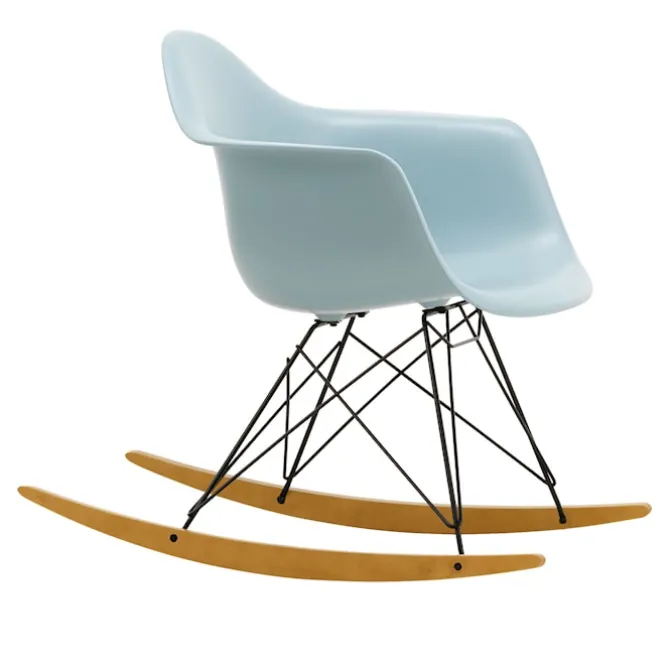 Eames RE Plastic Armchair RAR gyngestol Basic Dark/Golden Maple