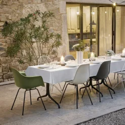 Eames RE Plastic Armchair DAX spisestuestol Chrome