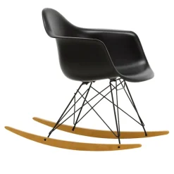 Eames RE Plastic Armchair RAR gyngestol Basic Dark/Golden Maple