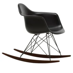 Eames RE Plastic Armchair RAR gyngestol Basic Dark/Dark Maple