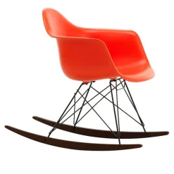 Eames RE Plastic Armchair RAR gyngestol Basic Dark/Dark Maple