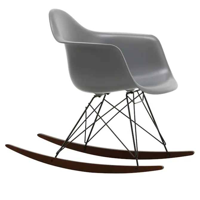 Eames RE Plastic Armchair RAR gyngestol Basic Dark/Dark Maple