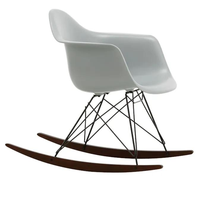 Eames RE Plastic Armchair RAR gyngestol Basic Dark/Dark Maple