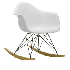 Eames RE Plastic Armchair RAR gyngestol Basic Dark/Golden Maple