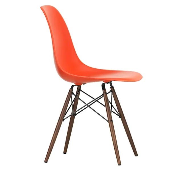 Eames RE Plastic Chair DSW stol Dark Maple
