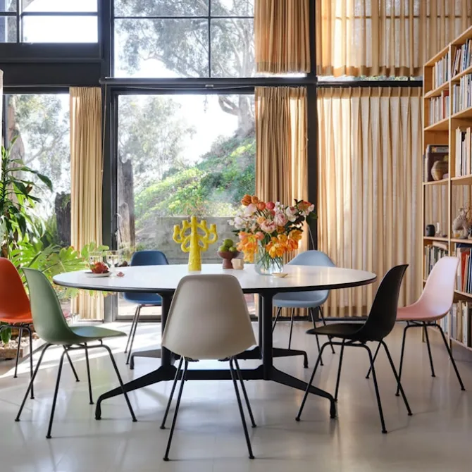 Eames RE Plastic Chair DSX stol Basic Dark