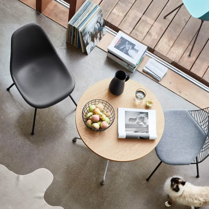 Eames RE Plastic Chair DSX stol Basic Dark