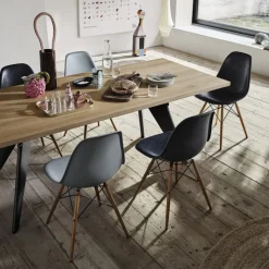 Eames RE Plastic Chair DSW stol Ash Honey Tone