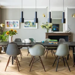 Eames RE Plastic Chair DSW stol Black Maple