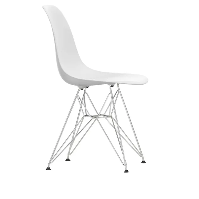 Eames RE Plastic Chair DSR stol Chrome