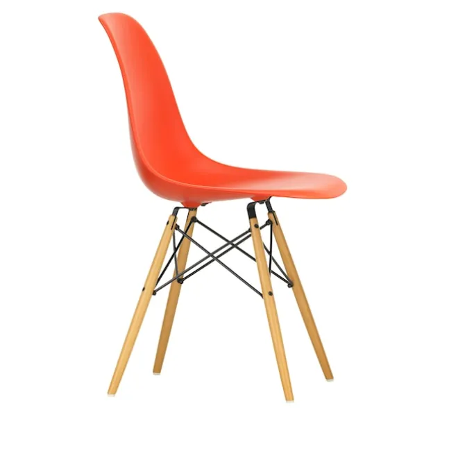 Eames RE Plastic Chair DSW stol Golden Maple
