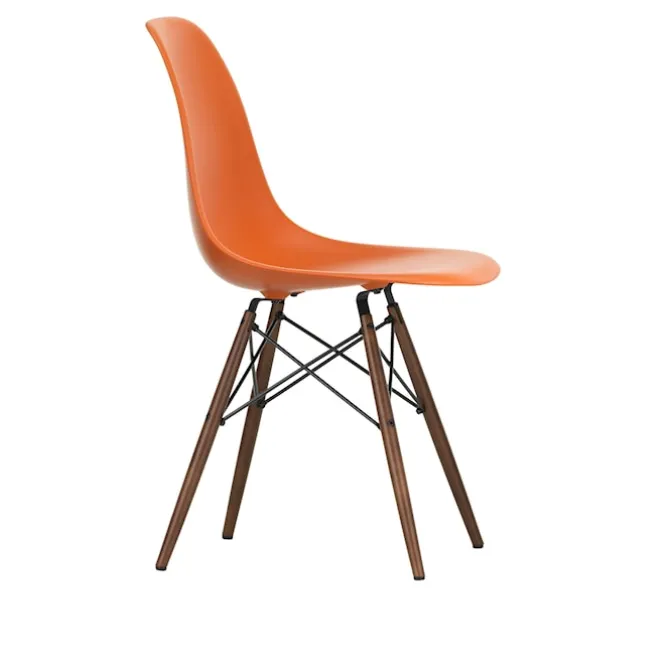 Eames RE Plastic Chair DSW stol Dark Maple