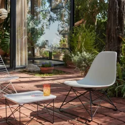 Eames RE Plastic Side Chair LSR stol Chrome