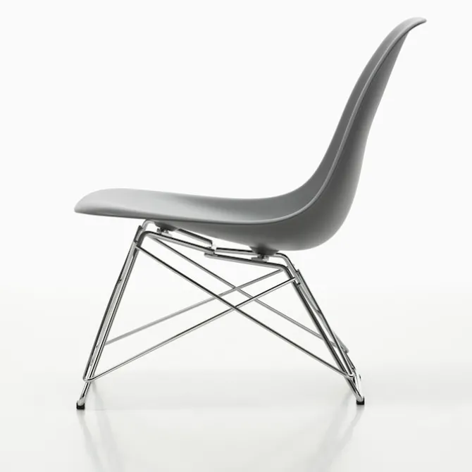 Eames RE Plastic Side Chair LSR stol Chrome